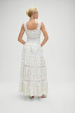 Dakota Floral Satin Maxi Dress French Riviera