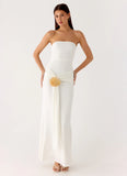 Party After Party Shell Maxi Dress White