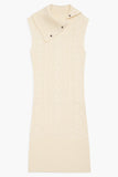 Storm Cable Cloud Knit Mini Dress French Vanilla