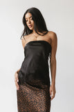 Pura Lace Trim Tube Top in Black