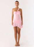 Not Your Fan Cut Out Mini Dress Pink