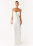 Already Know Lace Maxi Dress White