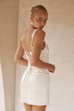 AMALDA MINI DRESS IVORY