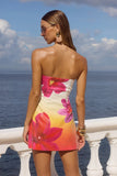 IBIZA MINI DRESS TROPICAL OMBRE