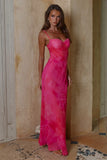 CHARLOTTE BUSTIER SLIP MAXI DRESS ROSALITA PINK
