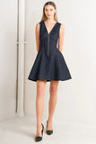FRESH EDIT DARK DENIM MINI DRESS