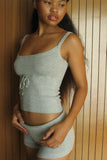 Estelle Lightweight Knit Tank Heather Grey