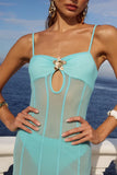 TISHA MAXI DRESS AQUA