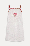 Coppola Cotton Babydoll Dress Tiny Berry