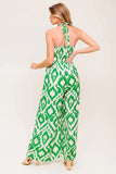 PENNY GREEN BRAIDED HALTER JUMPSUIT