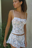 Cassie Lace Tank Glass Slipper