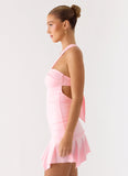 Not Your Fan Cut Out Mini Dress Pink