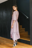 Willa Sleeved Ruffle Dress in Lavender
