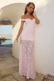 SHAYLA OFF SHOULDER MAXI DRESS MUSK