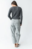 Paisley Printed Barrel Jeans