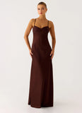 Joanie Maxi Dress Chocolate