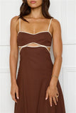 Island Dreamer Maxi Dress Brown