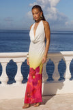 JASMINA MAXI DRESS TROPICAL OMBRE
