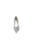 Crystal Buckle Sequin Pointed Toe Flats