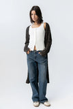 Eve Ribbed Duster in Olive