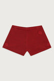 Providence Cloud Knit Mini Short Red Velvet