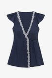 Lucy Wrap Mini Dress Dotty
