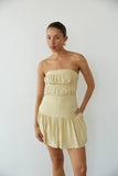 Indie Open Back Linen Mini Dress