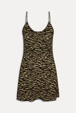 x Réalisation Par Luz Mini Slip Dress Vintage Tiger