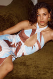 KAMILLA KEYHOLE TWIST MAXI DRESS RINA BLUE