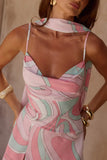 ALORA SCOOP NECK MINI DRESS CAMINO PINK