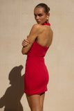 FRANCA MINI DRESS CHERRY RED