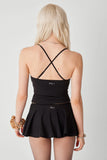Star Low Rise Skort Black