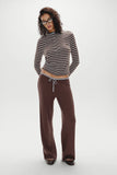 Leo Knit Button Up Cardigan Pebble
