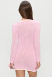 Logan Knit Mini Dress Pink Cloud