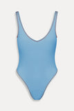 Verona High Cut One Piece Swimsuit Capri Sky
