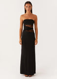 Karma Strapless Maxi Dress Black