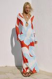 AMOREE LONG SLEEVE MAXI DRESS AMOREE RED