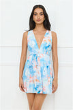 Dreamy Dusk Mini Dress Blue