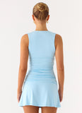 Cherry Sky Mini Dress Blue