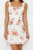 Floral Daydreams Mini Dress White