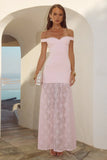 SHAYLA OFF SHOULDER MAXI DRESS MUSK