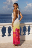 JASMINA MAXI DRESS TROPICAL OMBRE