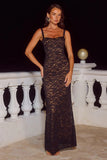 HAILEE LACE CORSET MAXI DRESS BLACK