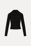 Hazel Knit Hoodie Black