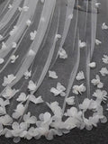 Exquise 3D Flower Lace Cathedral Veil Bridal Veil Wedding Veil