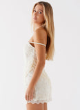 Knockout Mini Dress White