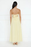 Enchanted Edit Strapless Maxi Dress Yellow