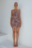 IBIZA MINI DRESS LEOPARD PRINT