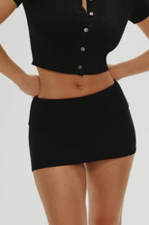 x Khy Briar Cloud Knit Skirt Midnight Serenade