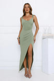 Fitted For You Maxi Dress Khaki
